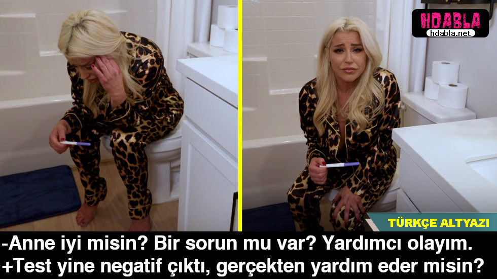 Gebelik testi negatif çıktığı için üzülen Anneme yardımcı oldum